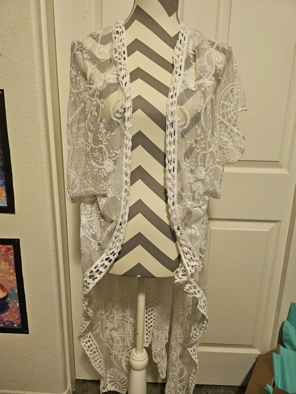 Roommates White Lace Swim Coverup - Picture 1 of 6